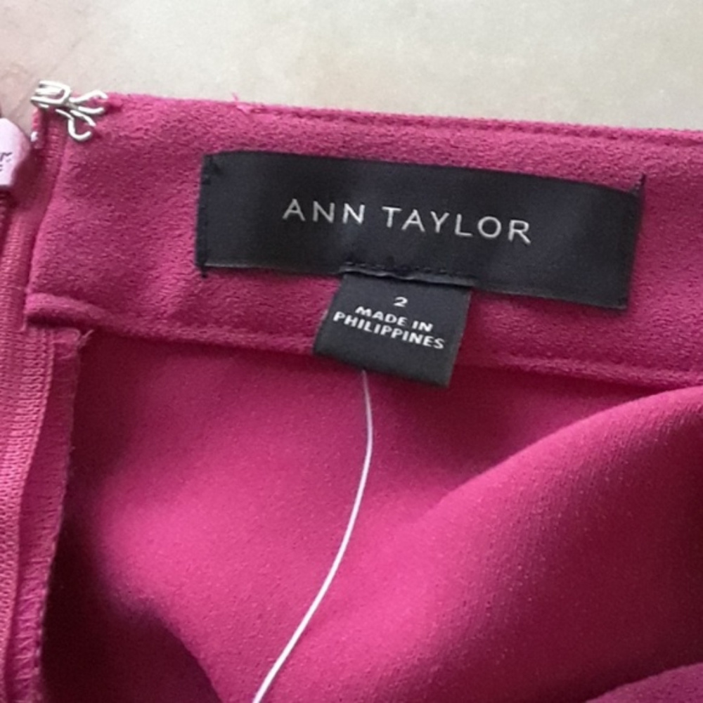 Ann Taylor Tie Waist Wrap Skirt - Wild Strawberry - Picture 8 of 8
